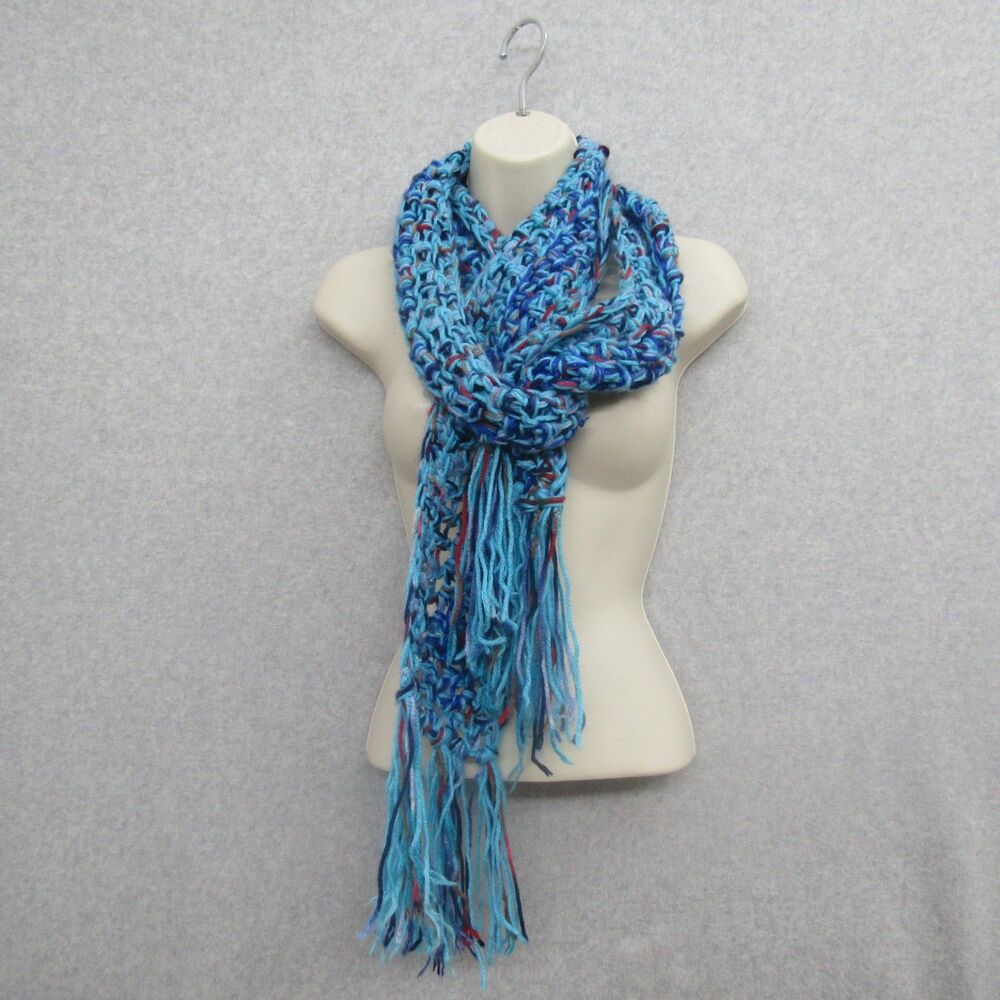Womens Scarf Blue One Size